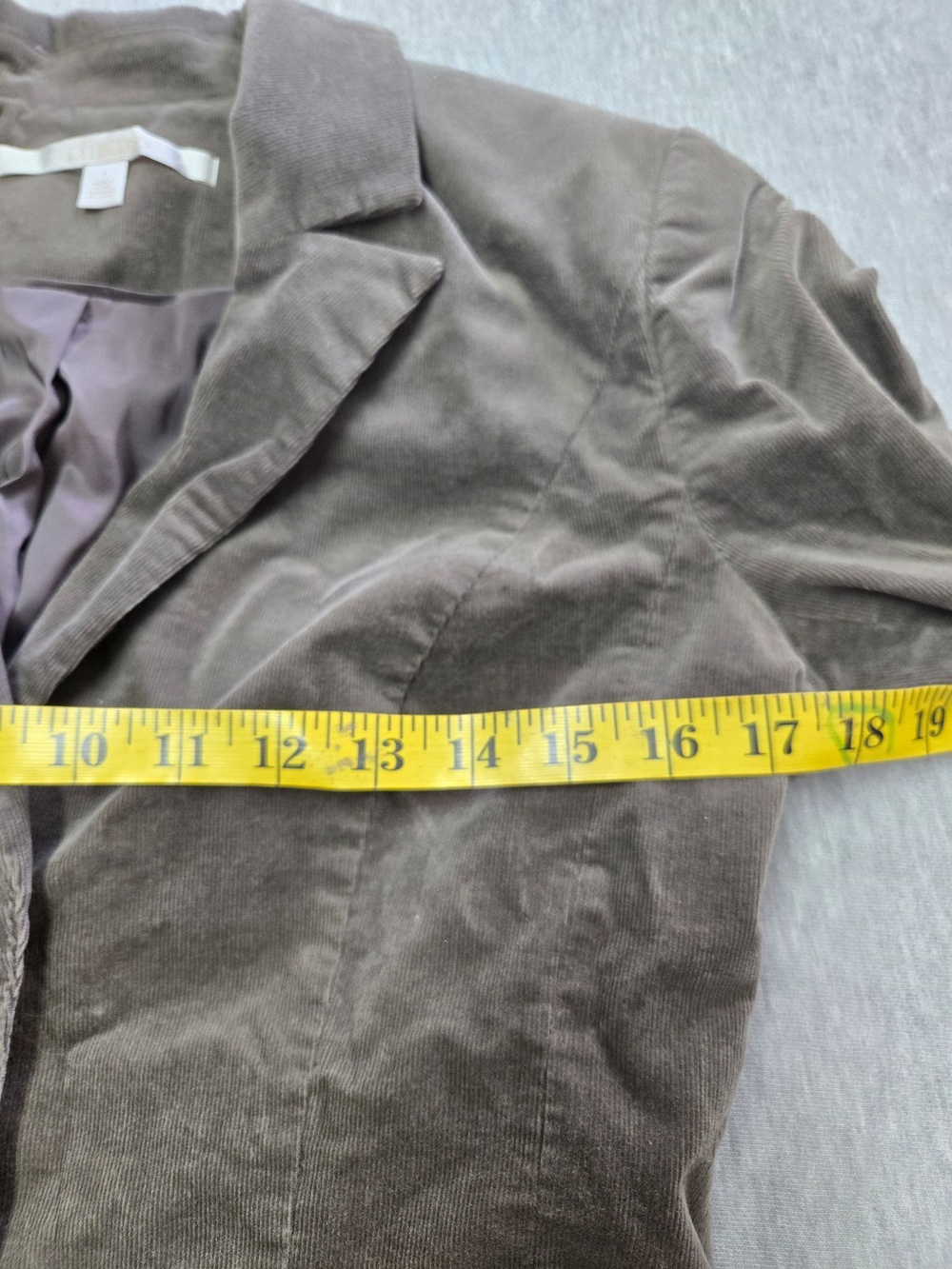 Nordstrom Collection Blazer Womens 6 Green Corduroy Two Button Tailored Jacket - Picture 6 of 7